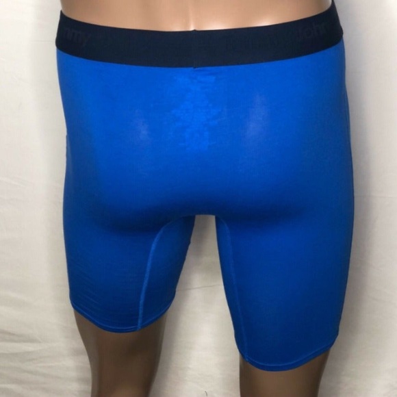Tommy John Cotton Spandex 7" Boxer Brief Blue - Picture 3 of 3